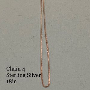 18 in Sterling Silver Chain